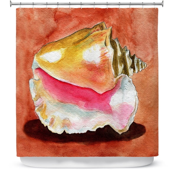 Shower Curtains 70" x 84" from DiaNoche Designs by Marley Ungaro - Queen Conch