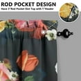 thumbnail image 5 of Kitchen Curtains and Valance Set 36 Inch Tier Pioneer Colorful Floral 3 Pieces Set Dining Room Small Curtain Drapes Cafe Curtains Valance for Home Decor Rod Pocket, 5 of 6