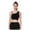 Black, variant on Women's One Shoulder Sports Bra - Asymmetrical Strap Workout Top with Backless Design Shockproof Push-Up Fitness Underwear (White, M)