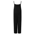 thumbnail image 4 of ClodeEU Women Wide Leg Jumpsuit ,Loose Sleeveless Overalls with Pockets ,Casual Baggy Jumpsuit Pant Black #,Womens Plus S, 4 of 4