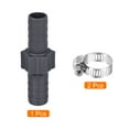 thumbnail image 3 of Uxcell 16mm to 15mm Straight Coupler Adapter with 13-19mm Clamps Barb Hose Fitting 1 Set, 3 of 5
