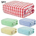 thumbnail image 1 of 5Pcs Super Absorbent Kitchen Cloths Cotton Dish Towels Nonstick Rags Super Fast Dry Wash Rags Random Color, 38x69cm, 1 of 8