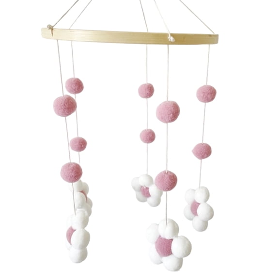 7829 Flower Baby Crib Mobile Baby Crib Mobile for Boy Girl Felt Flower Baby Mobile for Crib Infant Bed Decoration Toy Hanging