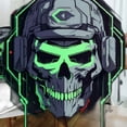 thumbnail image 6 of WYYP Skull Ghost Cyberpunk Round Tablecloth - Full Width Single-Sided Printing, 100% Polyester Fiber, Waterproof White, 6 of 8