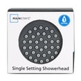 Mainstays Single Setting Shower Head in Chrome with RubClean Nozzles