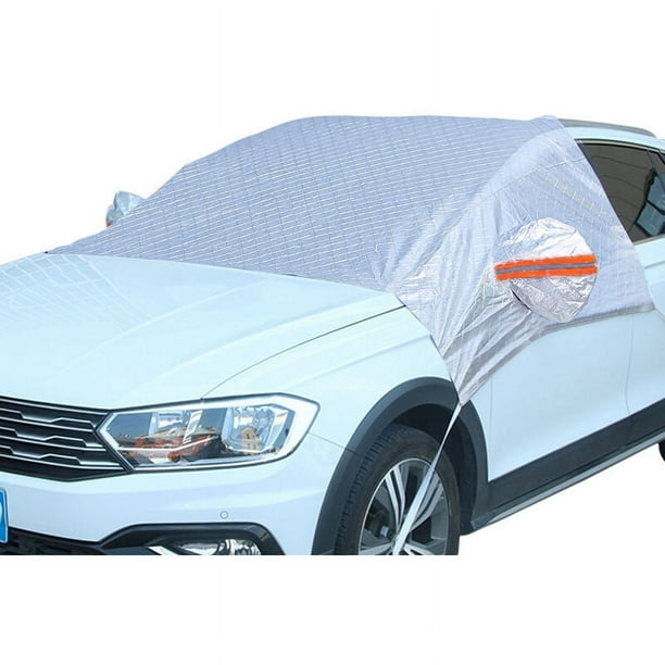 Funda para parabrisas de coche, impermeable, para invierno, para proteger del hielo, la nieve y las heladas, tamaño extragrande con cubiertas para espejos, compatible con