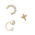 thumbnail image 2 of 3PCS Imitation Pearl Ear Clips No Ear Hole Ear Jewelries Chic Pearl Ear Clips, 2 of 8