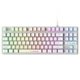 thumbnail image 1 of Thinsony Wired LED Backlit Keyboard Gamer 87-Key Mechanical Keyboards Black Ergonomic Spill Resistance Computer Birthday Gifts White, 1 of 6