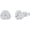 White Gold CZ, variant on 14K Gold Plated 925 Sterling Silver Post Love Knot Stud Earrings | Gold Earrings for Women