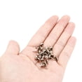 thumbnail image 4 of Uxcell 6x12mm Mini Brads Round Paper Fasteners for Art Crafting, Silver Tone 200pack, 4 of 5