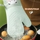 thumbnail image 4 of Guantes de cocina para horno: guantes de cocina/guantes para barbacoa resistentes al calor de doble capa de silicona y algodón, 4 of 5