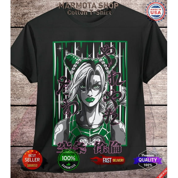 Jolyne Cujoh JoJo's Bizarre Adventure Shirt Anime JJBA Tee T-Shirt Waifu Unisex