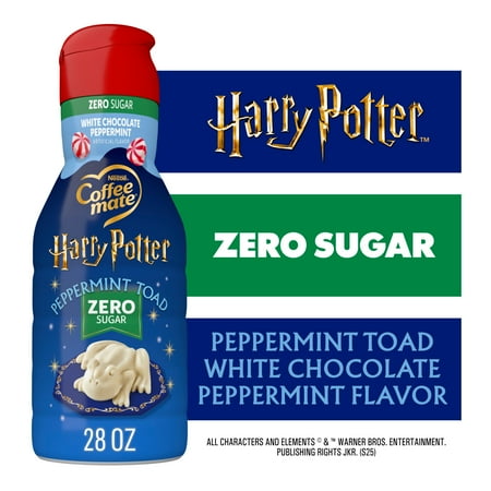 Coffee mate Harry Potter Peppermint Toad, White Chocolate Peppermint Flavored Creamer 28 fl oz