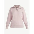 thumbnail image 6 of Avia Women's and Women's Plus Fleece Quarter Zip Pullover, Sizes XS-4X, 6 of 6