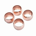 thumbnail image 2 of BalsaCircle 4 Pieces Rose Gold Hammered Napkin Rings Table Top Decorations, 2 of 8