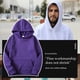 thumbnail image 3 of Sudadera con capucha Sudadera con capucha unisex de algodón Sudadera con capucha que absorbe el sudor Sudadera con capucha, Morado, S Eigraketly AP000776-05, 3 of 7