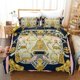 thumbnail image 1 of 3D Europea de Oro Floral Funda de edredón Juego de ropa de cama Fundas de almohada 96, 1 of 5