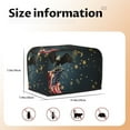 thumbnail image 4 of KLL North American Bald Eagle Print 2 Slice Toaster Dust Covers Kitchen Small Appliance Cover with 2 Pockets,Can hold Jam Spreader Knife & Toaster Tongs (11.4 x 7.9 x 7.5), 4 of 6