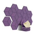 thumbnail image 1 of 12Pcs Self-Adhesive Acoustic Panel Hexagon Y-Lined Sound Proof Panel Noise Insulation High Density F, 1 of 5