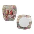 thumbnail image 5 of SCRAWLGOD Cardinal Peach Blossom Stretchy Cover for Office Chair Seat Breathable High Back Chair Slipcover Washable Protective Desk Chair Cover for Home Decor, 2 PCS, 5 of 7