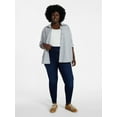 thumbnail image 2 of Terra & Sky Women's Plus Size Pull On High Rise Skinny Jeggings, 28" Inseam, Sizes 0X-4X, 2 of 5
