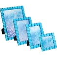 thumbnail image 6 of Isaac Jacobs Decorative Sparkling Turquoise Jewel Picture Frame, Photo Display & Home Dcor 4x4, Turquoise, 6 of 6