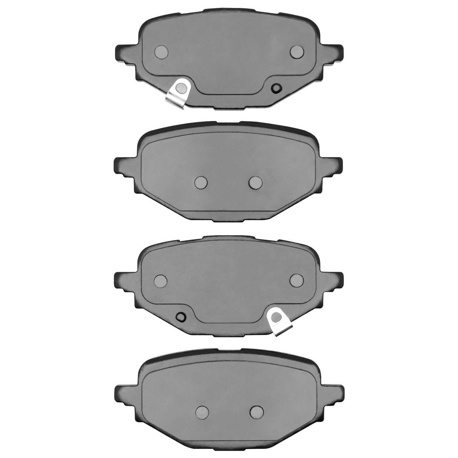 Dynamic Friction Company 1551-2457-00 DFC 5000 Advanced Brake Pads - Ceramic - OE Equivalent