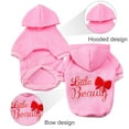 thumbnail image 4 of Walbest Little Beauty Patterns Printed Fashion Puppy Pet Hoodie Dog Coat Clothes Pet Sweatshirt for Small Dog Medium Large Dogs Cats, 4 of 7