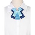 thumbnail image 4 of INSPIRE CHIC Women's Bowknot Ribbon Bow Brooch Elegant Blue Pin Bow Tie for Wedding Ceremony Blue Collar Flower, 4 of 4