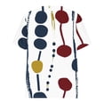thumbnail image 5 of AKOEE Summer Plus Size Cotton T Shirts Womens Loose Fit V Neck Tops Short Sleeve L-5X Stretch Casual Large Tees (Large, White 03), 5 of 5