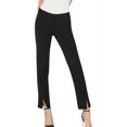 thumbnail image 1 of BCBGMAXAZRIA Kurra Slim Leg Front Slit Pants In Black Size 8, 1 of 1