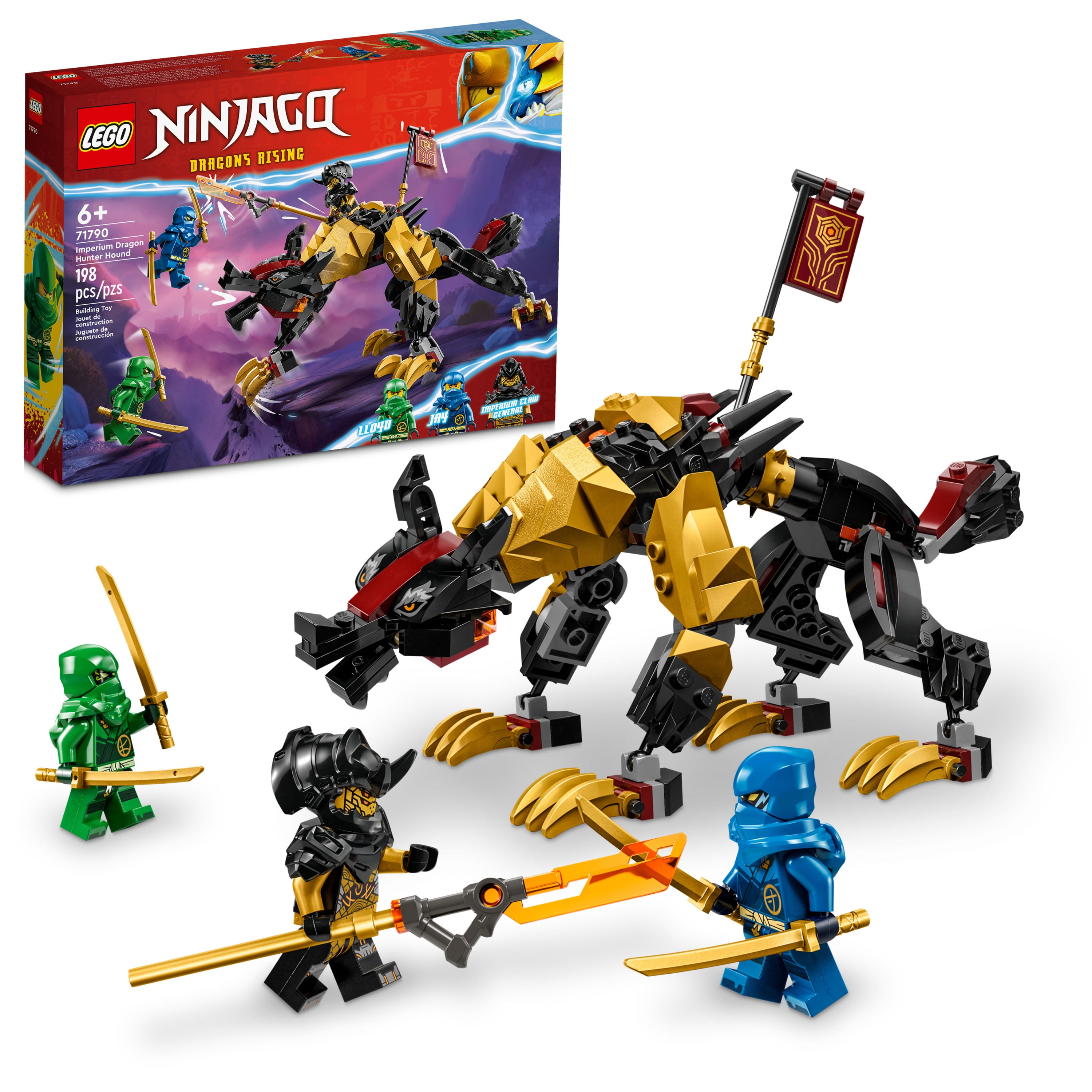 planer Vulkan Gå tilbage LEGO NINJAGO Imperium Dragon Hunter Hound 71790 Building Set Featuring  Monster and Dragon Toys and 3 Minifigures, Great Ninja Toys for Kids Ages  6+ Who Love to Play Out Ninja Stories - Walmart.com