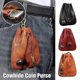 thumbnail image 2 of Medieval Waist Bag Real Leather Purse Pouch Vintage Drawstring Coin Purse Jewelry Money Wallet Renaissance Accessory, 2 of 5