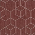 thumbnail image 2 of Better Homes & Gardens Blackout Textured Geometric Curtain Panel, 1 Panel, Rusty Brick, 50" W x 95" L, 2 of 5