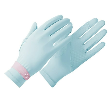 

XINYTEC Women Summer Driving Gloves Micro-Circulating Ice Silk Gloves Anti-UV