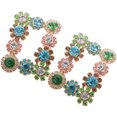 thumbnail image 3 of Miangastore 2pcs Rhinestone Flower Crystal Jewelry for Bridal Shoe Clips, 3 of 9