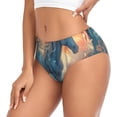 thumbnail image 2 of Fotbe Forest Lake White Horse Calzones Estampados para Mujer – Ropa Interior de Algodón, Cómoda, Suave y Elástica-Large, 2 of 6