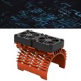 thumbnail image 1 of 55/56/58mm Brushless Motor Cooling Fan, Aluminum Alloy Dual Fan Motor Heatsink Radiator For 1/5 Remote Control Car 8.4V 16000RPM, 1 of 8