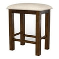 thumbnail image 2 of Furniture of America Ena Rustic Wood Padded Counter Stool in Oak (Set of 2), 2 of 6