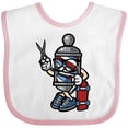 thumbnail image 3 of Inktastic Barber Skater Boys or Girls Baby Bib, 3 of 4