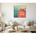 thumbnail image 6 of Kate and Laurel Sylvie Floating on a Cloud Framed Canvas Wall Art by Alicia Bock, 30x30 Natural, Lake House Boat Photography Art for Wall, 6 of 6