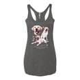 thumbnail image 2 of If It's Not a Yellow Lab It's Just a Dog Gift | Womens Dog Lover Premium Tri-Blend Racerback Tank Top, Premium Heather, Small, 2 of 3