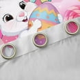thumbnail image 4 of Manfei Kawaii Rabbit Curtains Pack of 2 (42x84 Each),Colorful Dinosaur Egg Curtains Blackout,Rinbow Candy Bedroom Curtains For Girl Kids,Super Cozy Room Decor, 4 of 6