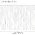 thumbnail image 2 of Uxcell 10 Yards 6 Inch Chainette Fringe Trim Tassel Sewing Trim for Clothes, Bleach White, 2 of 6