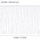 thumbnail image 2 of 10 Yardas 6 Fleco Cadeneta Adorno Borla Cinta para Costura Encaje Adorno Flecos Poliéster Cinta para Manualidades Costura Ropa Color Blanco Aclorado, 2 of 6