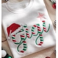 thumbnail image 2 of EMBROIDERED Gigi Grandma Christmas Candy Cane Sweatshirt, Xmas Custom Name Shirt, Funny Family Xmas Pjs, Christmas Matching Shirt, 2 of 5