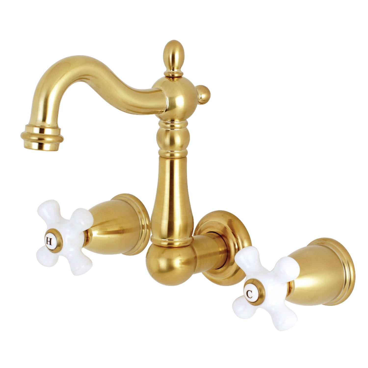 Kingston Brass KS1227PX 8Inch Center Wall Mount Bathroom Faucet