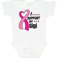 thumbnail image 3 of Inktastic Breast Cancer Awareness I Support My Gigi with Pink Ribbon Boys or Girls Baby Bodysuit, 3 of 5