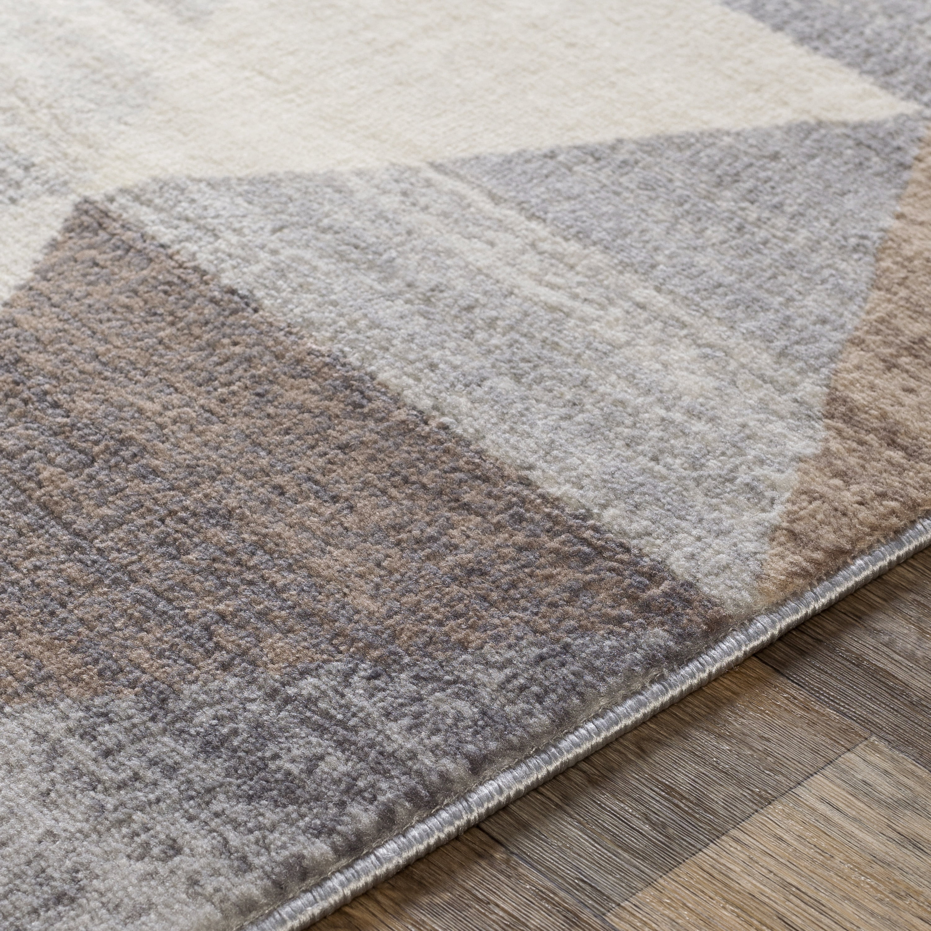 Livabliss Roma Modern Geometric Area Rug,5'3" x 7'1",Grey