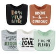 thumbnail image 3 of The Peanutshell Terry Feeding Baby Boy Bibs, 10 Pack, Dino, 3 of 6